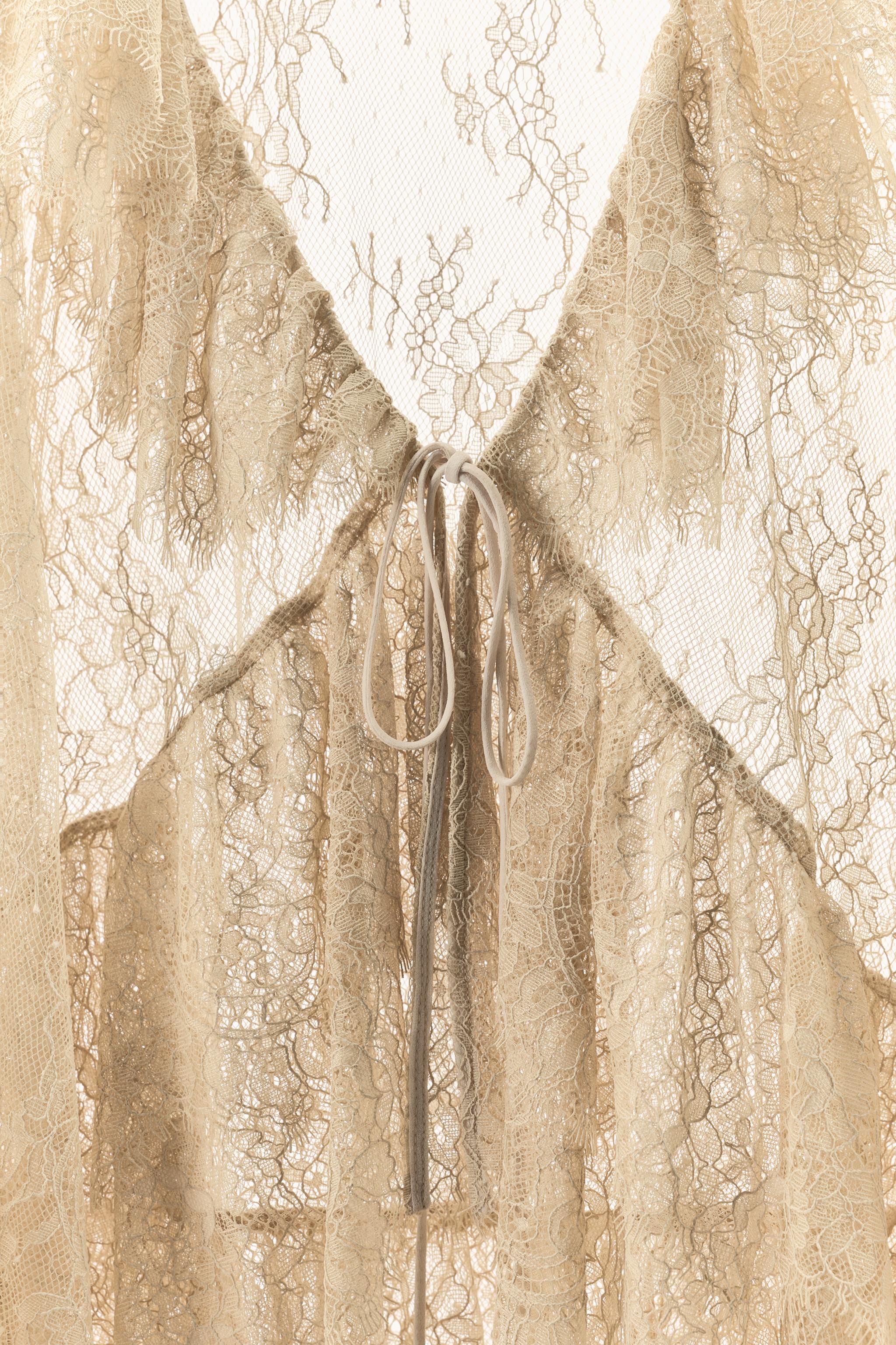 ZW COLLECTION LIMITED EDITION LACE RUFFLE SHIRT